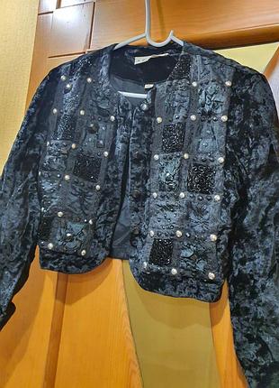 Піджак оксамит 100%віскоза 
жіночий