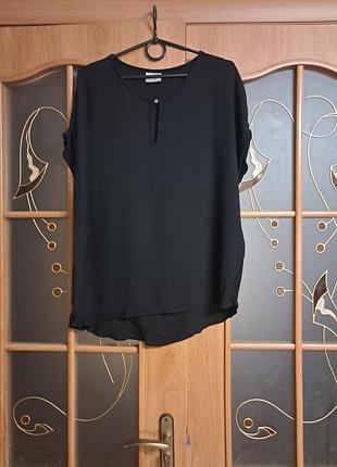Черная базовая блуза