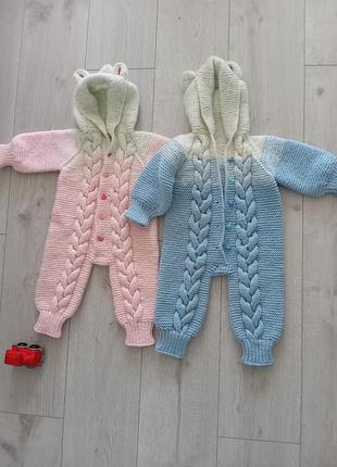 Вязаний комбінезон(ручна робота)