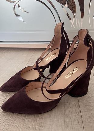 Туфлі замшеві