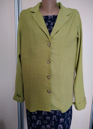 Піджак льон/віскоза з етикеткою boohoo