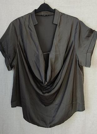 Блуза атласная shein роз. 56