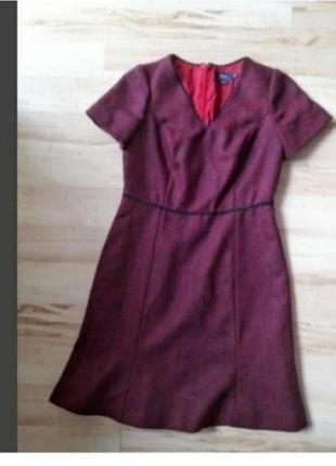 Платье брендовое до колен boden british tweed, р.s.е подклад. состояние новостных вещи