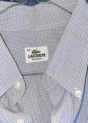 Lacoste чоловіча сорочка в дрібну клітинку 5