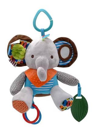 Развивающий слон-подвеска для коляски или кроватки