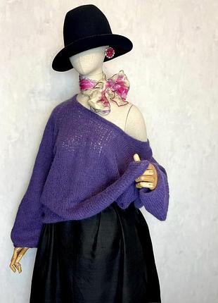 Винтаж,мохер, шерсть,свитер ручной работы,hand made