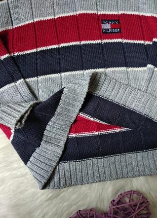 Светр tommy hilfiger під горло хлопчика в смужку4 фото