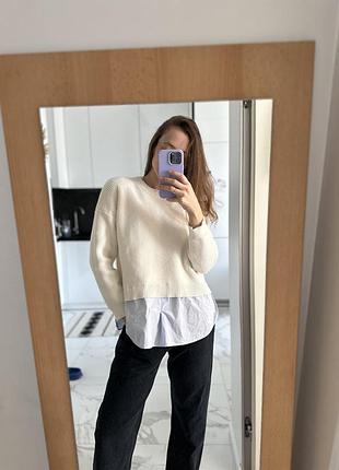 Primark светр білий