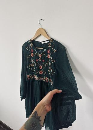 Красиве плаття з вишивкою zara🌿