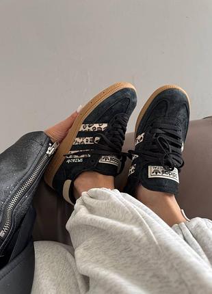 Кроссовки adidas spezial black leopard