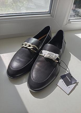 100% кожа лоферы балетки туфли мокасины reserved
