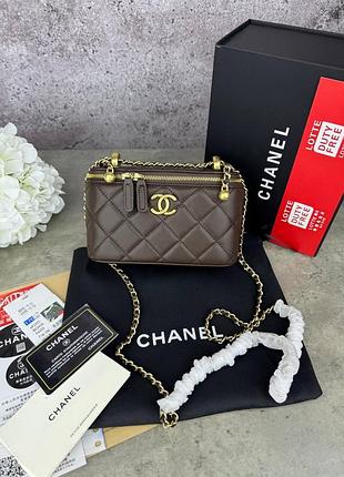 Коричневая кожаная женская сумка бочка бочонок шоколадная сумка