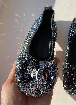 Балетки в пайетку