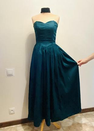 Вінтаж шовк вінтажна шовкова сукня плятье для фото / фотосесії з корсетом