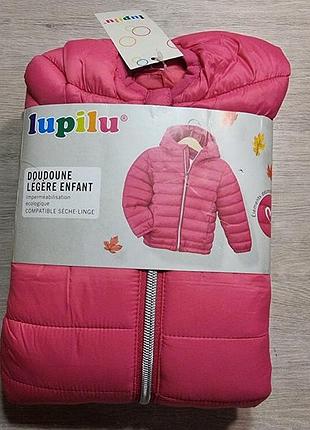 Лупилу! стеганая демисезонная куртка для девочки 110, 116
