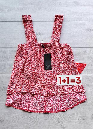 1+1=3 🎁 новая майка блуза в цветочный принт от ax paris