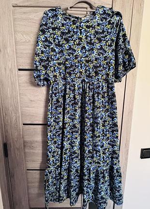 Платье вискоза жатка george. разм. xl