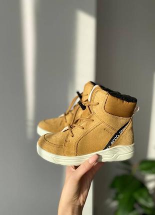 Ботинки кожаные зимние оригинал ecco urban snowboarder 722362 гг.30