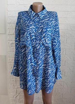 Шифоновая рубашка nutmeg в идеальном состоянии  2xl