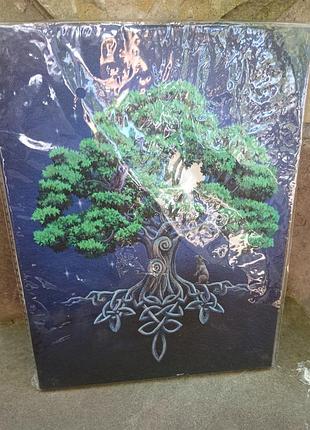 Картина печать на холсте дерево.