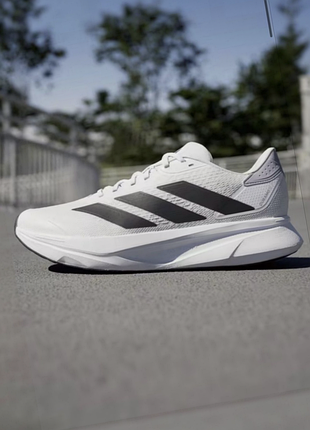 Беговые белые кроссовки на высокой подошве платформе adidas duramo speed 2 45-46 47-48 размер