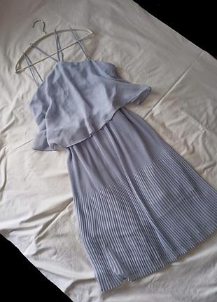 Голубое платье next 14 42
