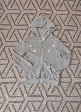 Фирменная, качественная кофта на молнии с капюшоном, зип худи name it