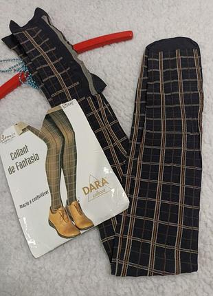 Плотные колготки, новые ,с рисунком размер м -л