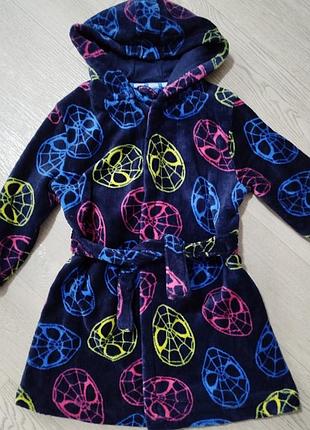 Халат теплий дитячий человек-паук marvel 
халат теплый на мальчика