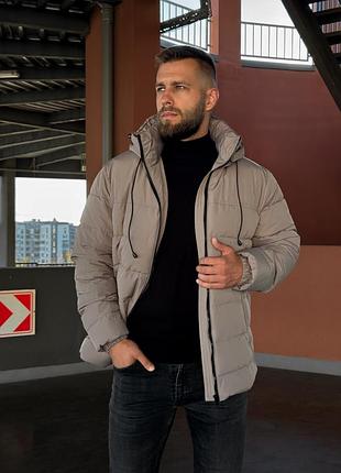 Куртка чоловіча демісезонна main весна осінь сіра беж