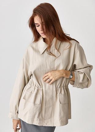 Жіноча подовжена куртка в трьох кольорах