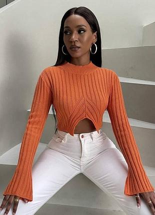 Светр, вʼязаний топ светр