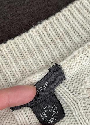 Бежева вкорочена кофта вільного крою primark 4