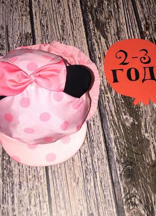 Непромокаемая кепка disney для девочки 2-3 года, 50-52 см1 фото