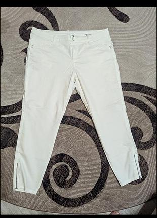 Жіночі завужені, укорочені  штани,  котон тонкий, розмір 52