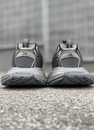 Кроссовки женские balenciaga 3xl grey текстиль кожа сетка размер