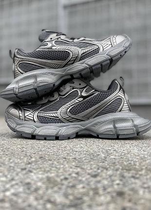 Кросівки жіночі balenciaga 3xl grey текстиль шкіра сітка розмір 36–41