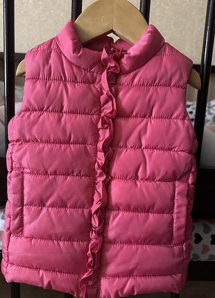 Безрукавка на 9 місяців. жилетка на дівчинку 9 місяців