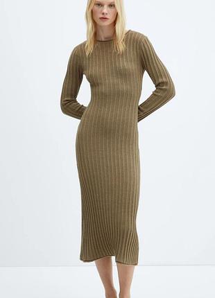 Идеальное осень вязаное платье итальянского бренда / mng манго / трикотаж