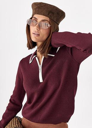 Женский свитер-поло