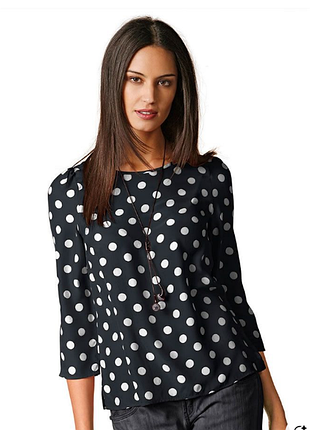 Блуза в горох primark , р.14