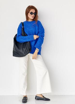 Вязаный женский джемпер oversize в 4-х цветах