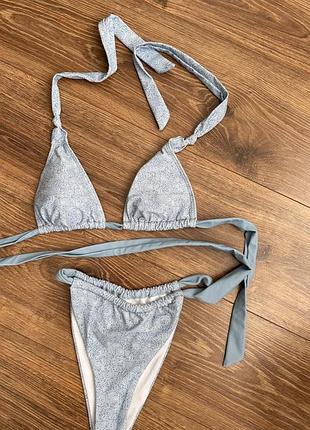 Купальник бікіні на завʼязках трикутники