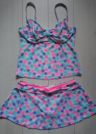 Купальник танкини с юбкой