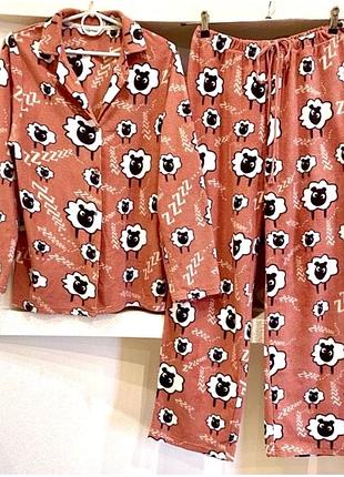 Піжама/ домашній костюм з флісу