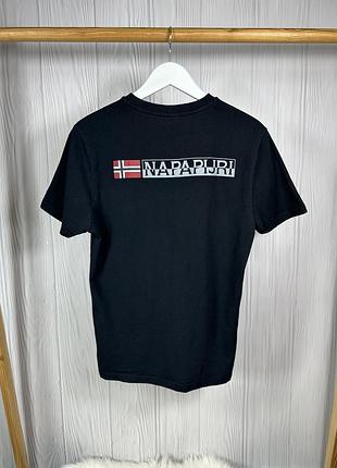 Napapijri big logo black футболка з гарним дизайном оригінал!