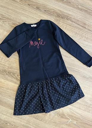 Стильна утеплена сукня на дівчинку