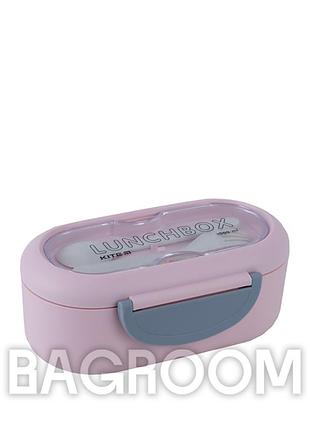 Ланч-бокс с разделителем kite k23-185-3, 1000 мл, розовый