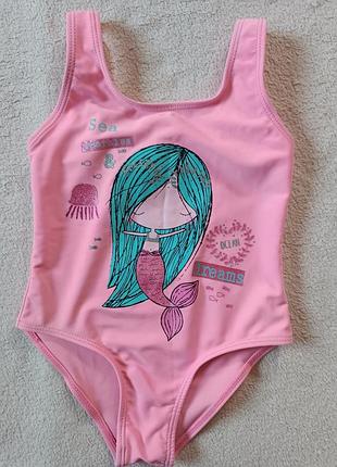 Низкая цена! купальник слитный. primark. 3-4 р. симпатичный купальник! 104 см