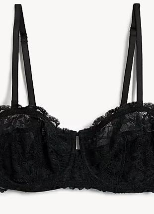 Брендовый кружевной бюстгальтер с съемными бретелями